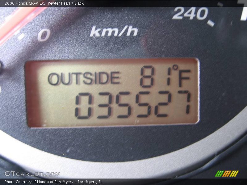 Pewter Pearl / Black 2006 Honda CR-V EX