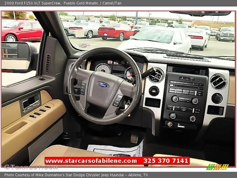 Pueblo Gold Metallic / Camel/Tan 2009 Ford F150 XLT SuperCrew
