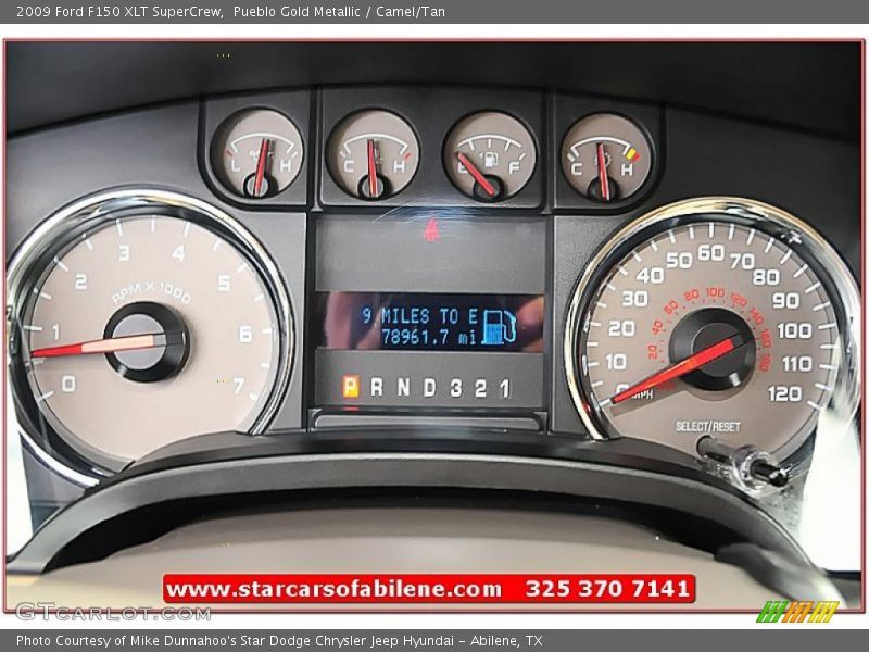 Pueblo Gold Metallic / Camel/Tan 2009 Ford F150 XLT SuperCrew