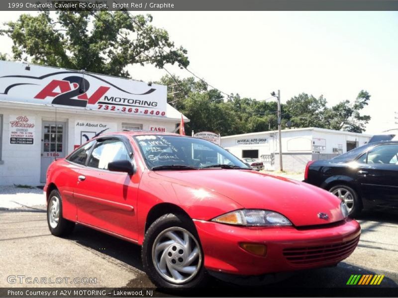 Bright Red / Graphite 1999 Chevrolet Cavalier RS Coupe