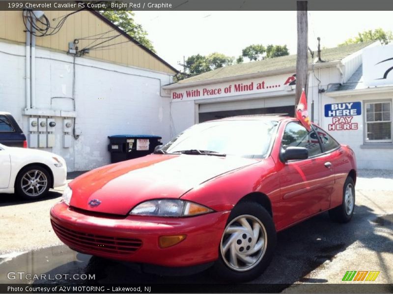 Bright Red / Graphite 1999 Chevrolet Cavalier RS Coupe