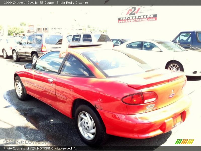 Bright Red / Graphite 1999 Chevrolet Cavalier RS Coupe