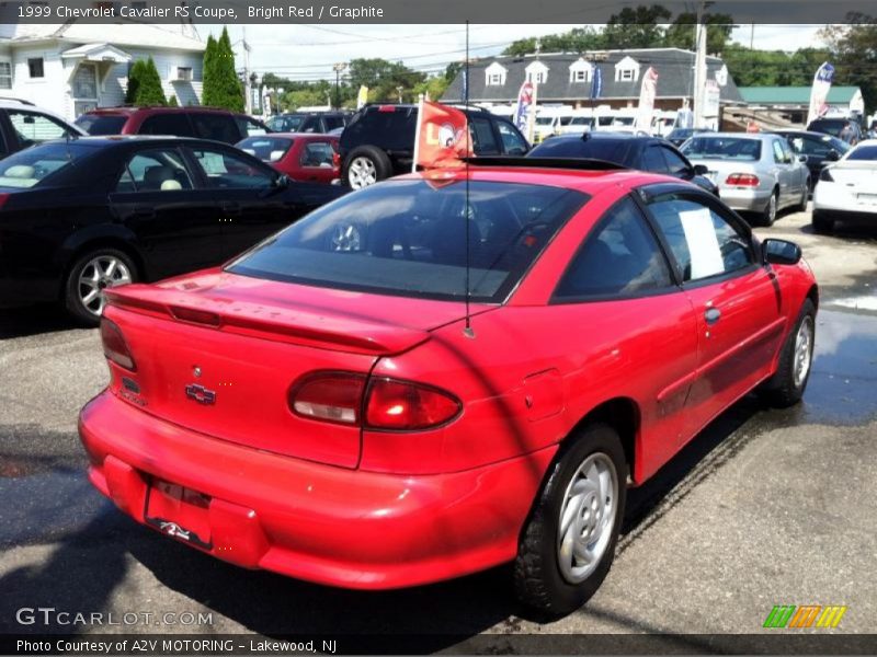 Bright Red / Graphite 1999 Chevrolet Cavalier RS Coupe