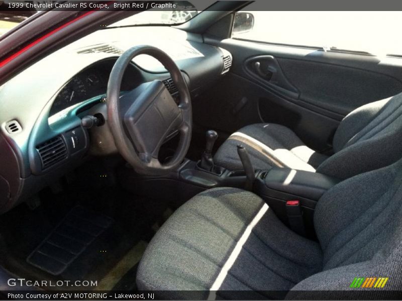 Bright Red / Graphite 1999 Chevrolet Cavalier RS Coupe