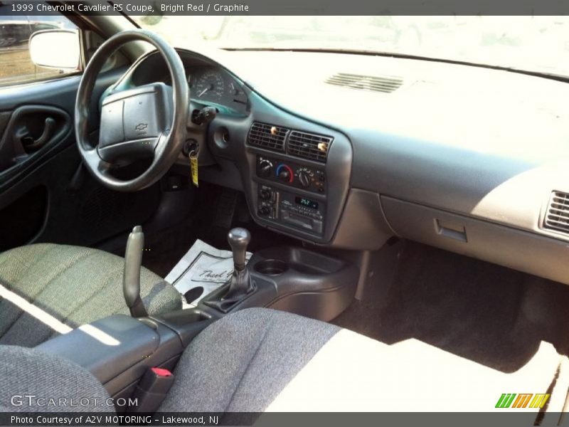 Bright Red / Graphite 1999 Chevrolet Cavalier RS Coupe