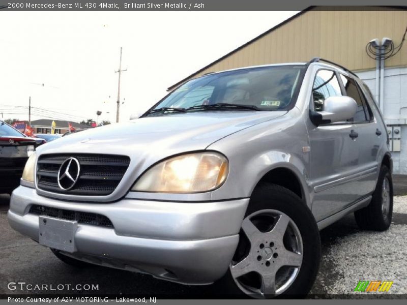 Brilliant Silver Metallic / Ash 2000 Mercedes-Benz ML 430 4Matic