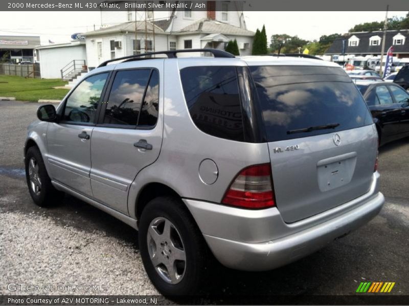 Brilliant Silver Metallic / Ash 2000 Mercedes-Benz ML 430 4Matic