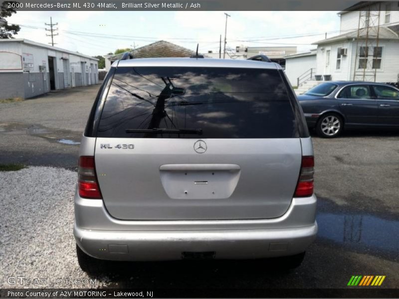 Brilliant Silver Metallic / Ash 2000 Mercedes-Benz ML 430 4Matic
