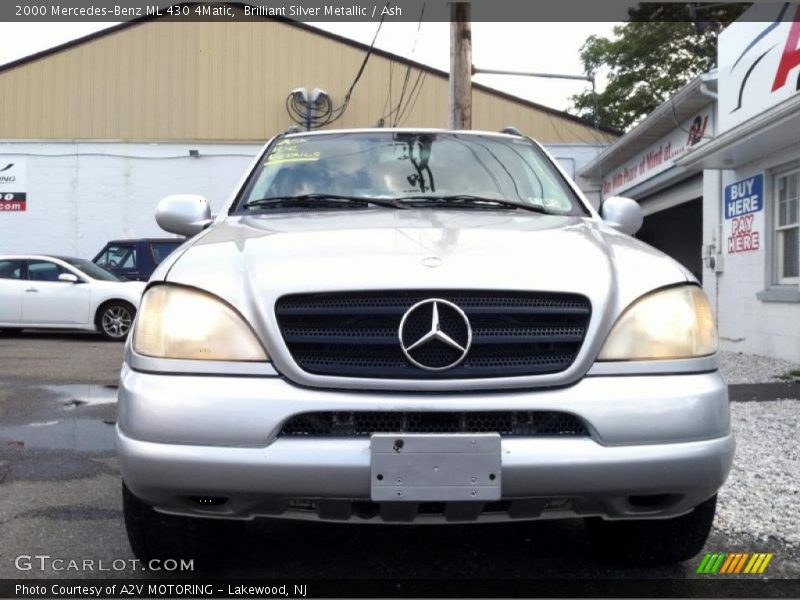 Brilliant Silver Metallic / Ash 2000 Mercedes-Benz ML 430 4Matic