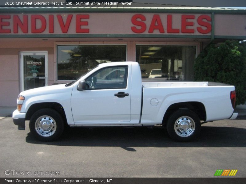 Summit White / Medium Pewter 2010 Chevrolet Colorado Regular Cab