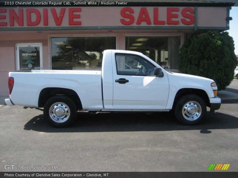 Summit White / Medium Pewter 2010 Chevrolet Colorado Regular Cab