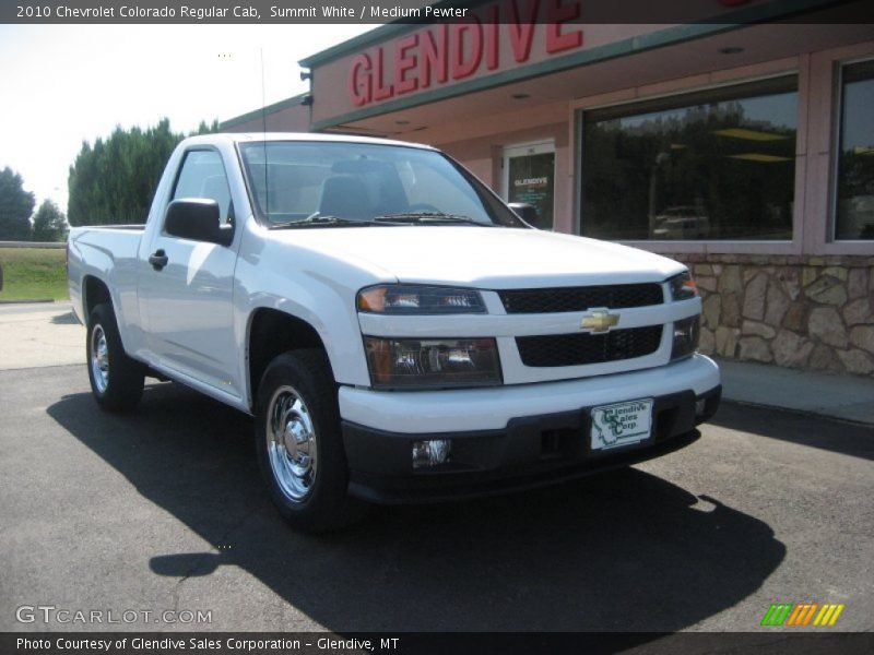 Summit White / Medium Pewter 2010 Chevrolet Colorado Regular Cab