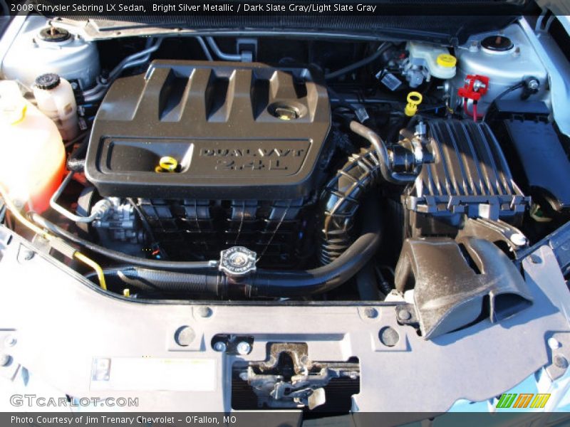 Bright Silver Metallic / Dark Slate Gray/Light Slate Gray 2008 Chrysler Sebring LX Sedan