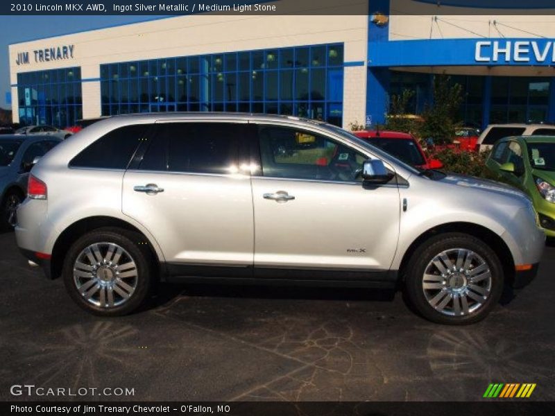 Ingot Silver Metallic / Medium Light Stone 2010 Lincoln MKX AWD