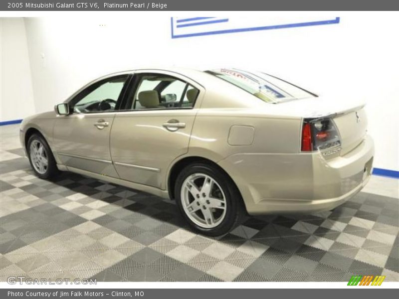 Platinum Pearl / Beige 2005 Mitsubishi Galant GTS V6