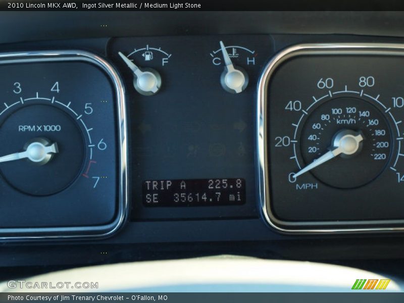 Ingot Silver Metallic / Medium Light Stone 2010 Lincoln MKX AWD
