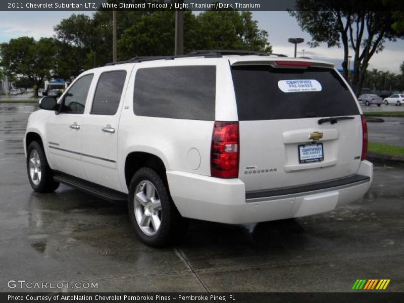 White Diamond Tricoat / Light Titanium/Dark Titanium 2011 Chevrolet Suburban LTZ