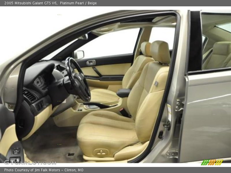 Platinum Pearl / Beige 2005 Mitsubishi Galant GTS V6