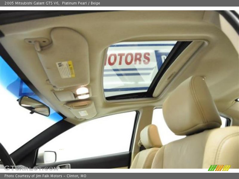 Platinum Pearl / Beige 2005 Mitsubishi Galant GTS V6