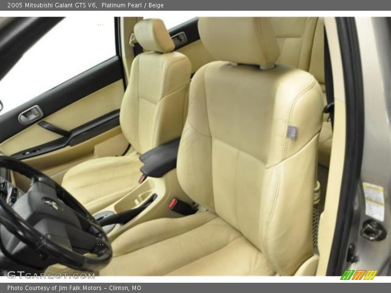 Platinum Pearl / Beige 2005 Mitsubishi Galant GTS V6