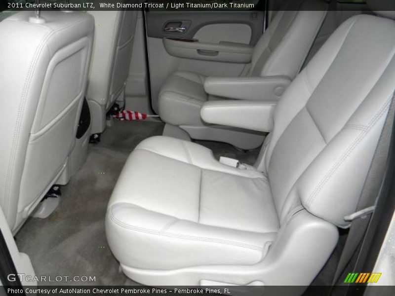 White Diamond Tricoat / Light Titanium/Dark Titanium 2011 Chevrolet Suburban LTZ