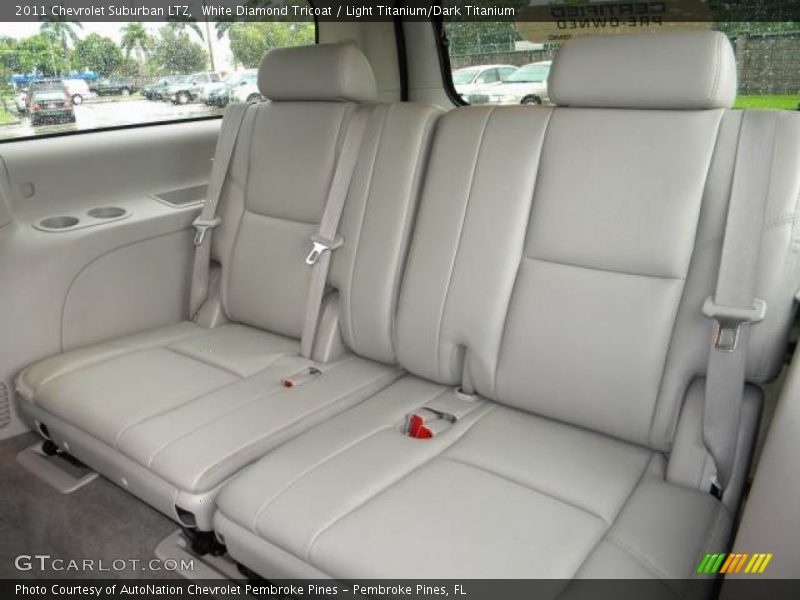 White Diamond Tricoat / Light Titanium/Dark Titanium 2011 Chevrolet Suburban LTZ