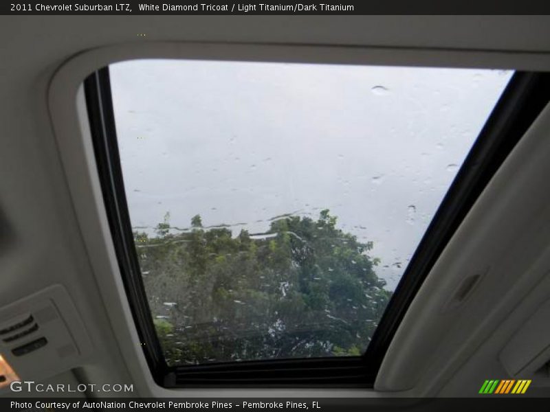 White Diamond Tricoat / Light Titanium/Dark Titanium 2011 Chevrolet Suburban LTZ
