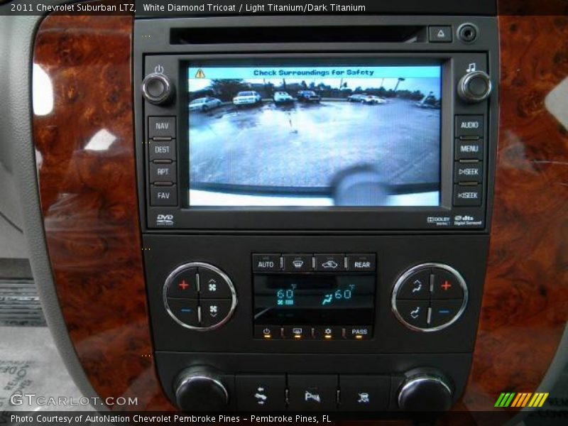 White Diamond Tricoat / Light Titanium/Dark Titanium 2011 Chevrolet Suburban LTZ