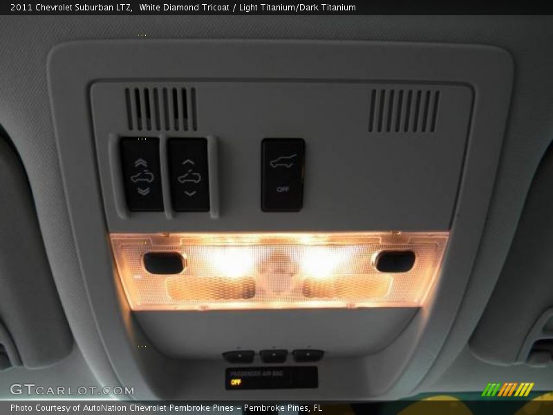 White Diamond Tricoat / Light Titanium/Dark Titanium 2011 Chevrolet Suburban LTZ