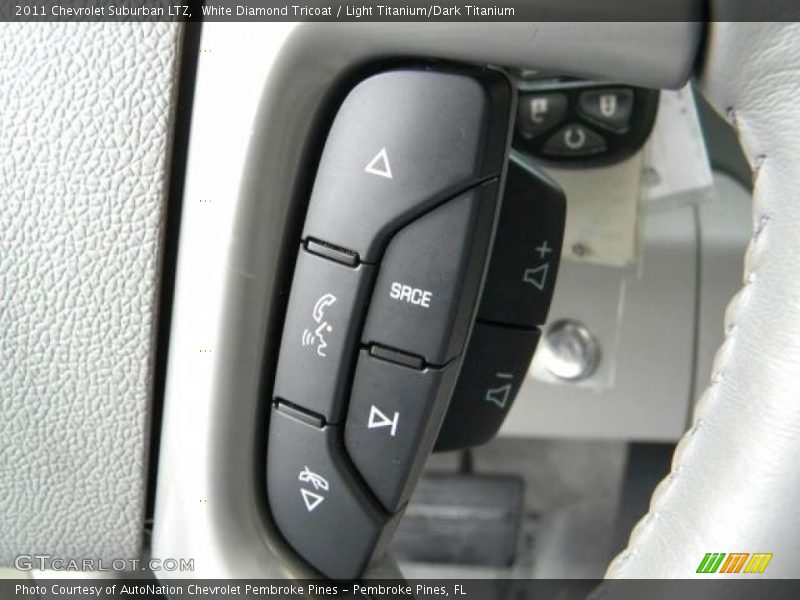 White Diamond Tricoat / Light Titanium/Dark Titanium 2011 Chevrolet Suburban LTZ