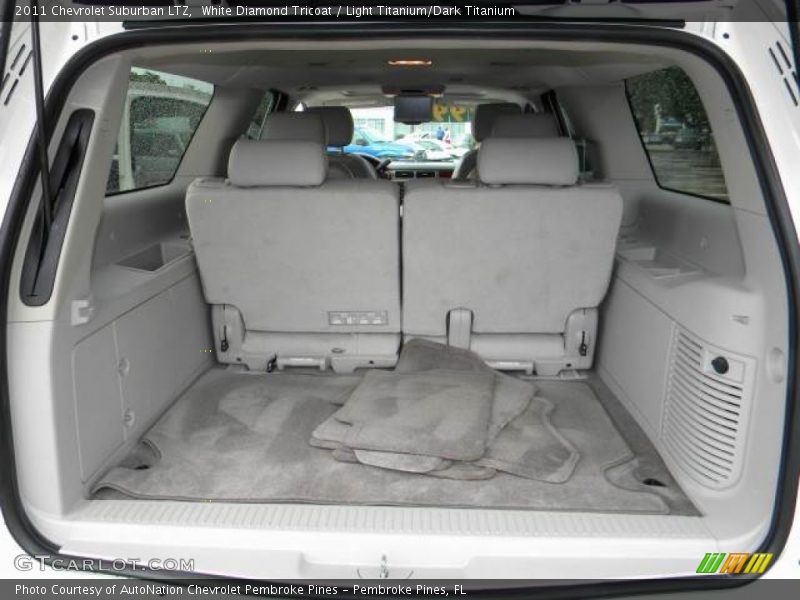 White Diamond Tricoat / Light Titanium/Dark Titanium 2011 Chevrolet Suburban LTZ