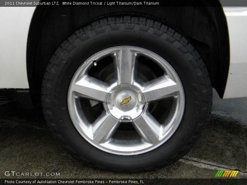 White Diamond Tricoat / Light Titanium/Dark Titanium 2011 Chevrolet Suburban LTZ