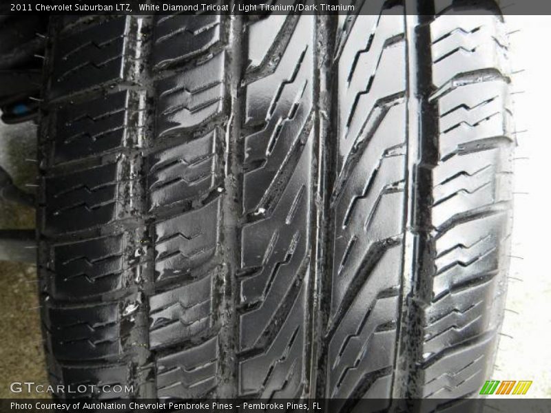 White Diamond Tricoat / Light Titanium/Dark Titanium 2011 Chevrolet Suburban LTZ