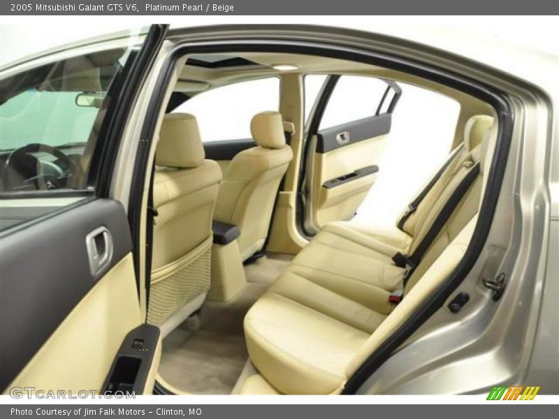 Platinum Pearl / Beige 2005 Mitsubishi Galant GTS V6