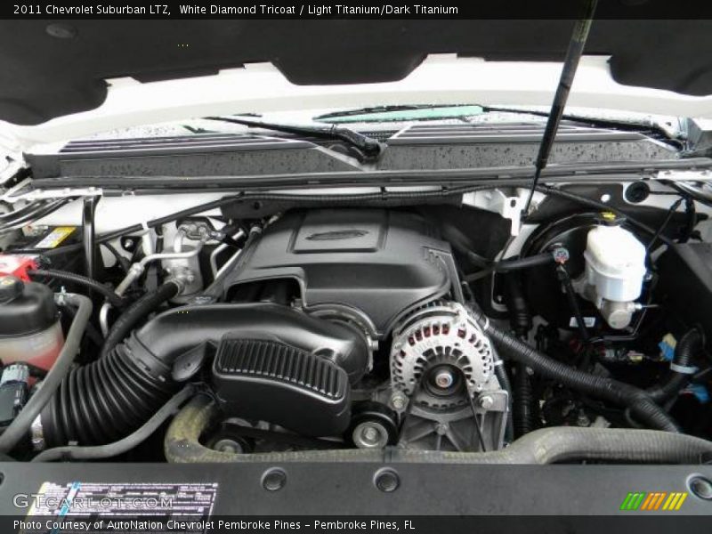 White Diamond Tricoat / Light Titanium/Dark Titanium 2011 Chevrolet Suburban LTZ