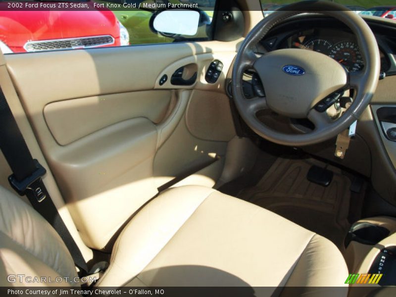 Fort Knox Gold / Medium Parchment 2002 Ford Focus ZTS Sedan