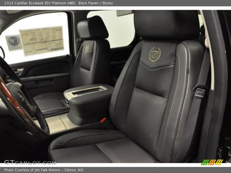 Front Seat of 2013 Escalade ESV Platinum AWD