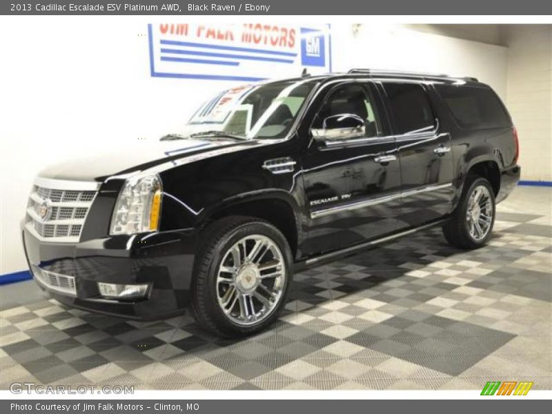 Black Raven / Ebony 2013 Cadillac Escalade ESV Platinum AWD