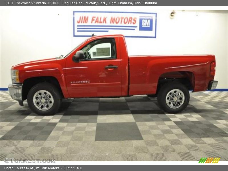 Victory Red / Light Titanium/Dark Titanium 2013 Chevrolet Silverado 1500 LT Regular Cab