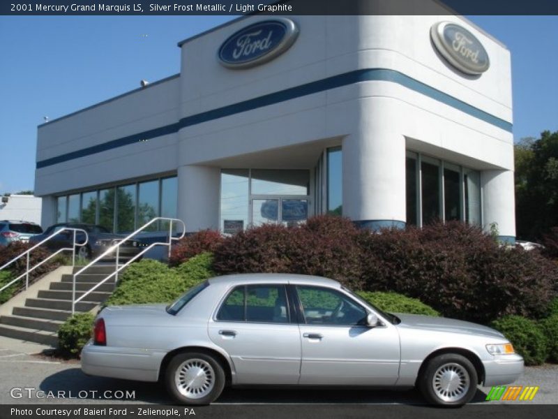 Silver Frost Metallic / Light Graphite 2001 Mercury Grand Marquis LS