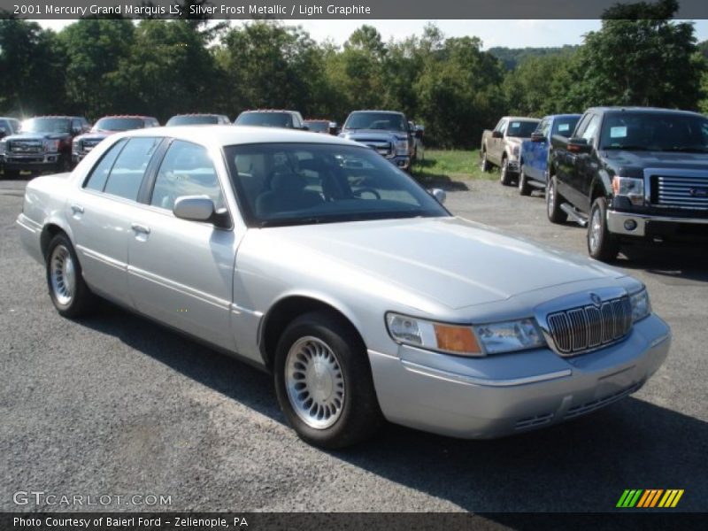 Silver Frost Metallic / Light Graphite 2001 Mercury Grand Marquis LS