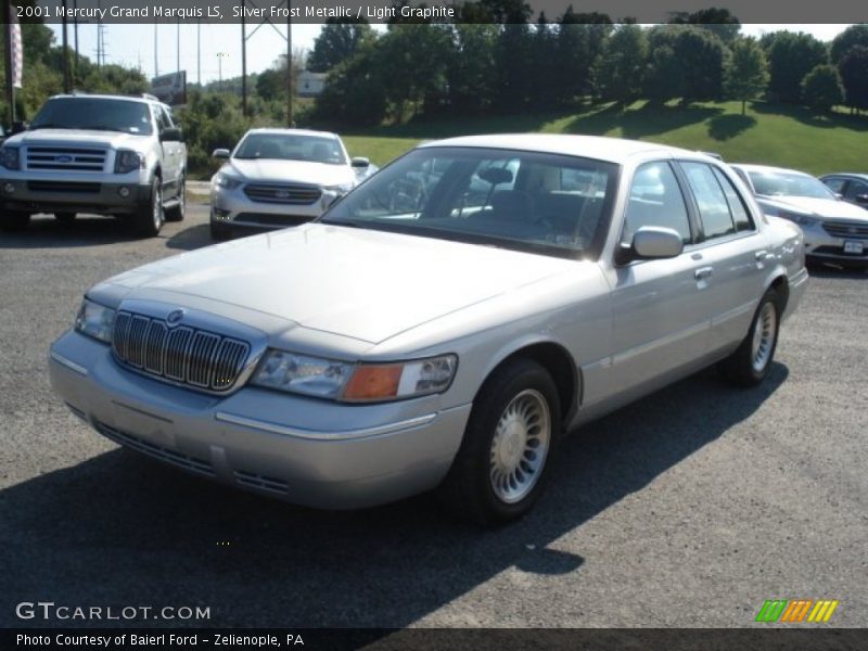 Silver Frost Metallic / Light Graphite 2001 Mercury Grand Marquis LS
