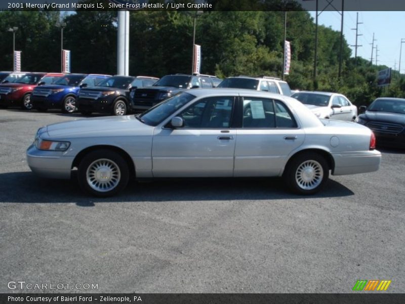 Silver Frost Metallic / Light Graphite 2001 Mercury Grand Marquis LS
