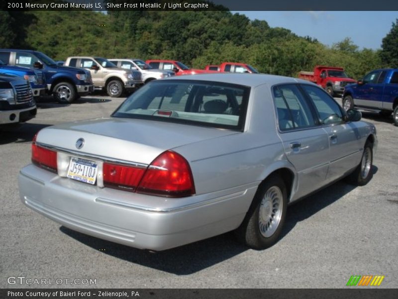 Silver Frost Metallic / Light Graphite 2001 Mercury Grand Marquis LS