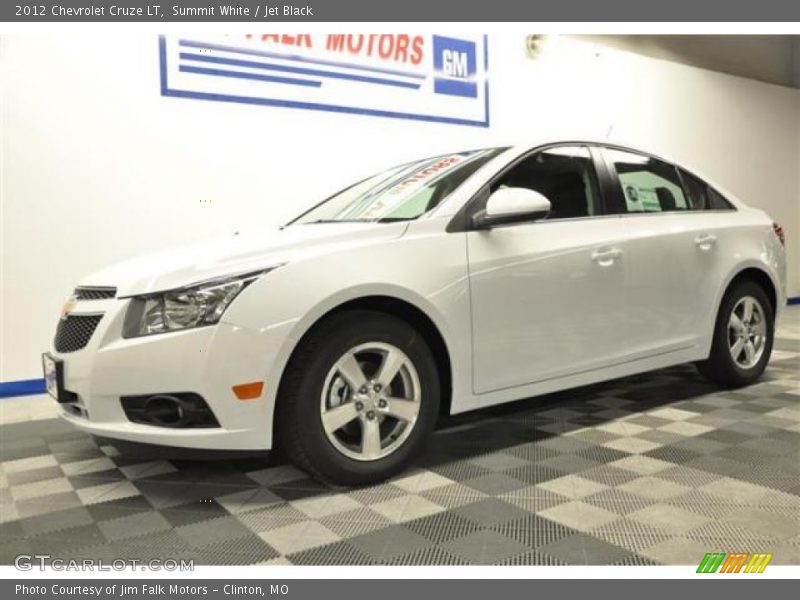 Summit White / Jet Black 2012 Chevrolet Cruze LT