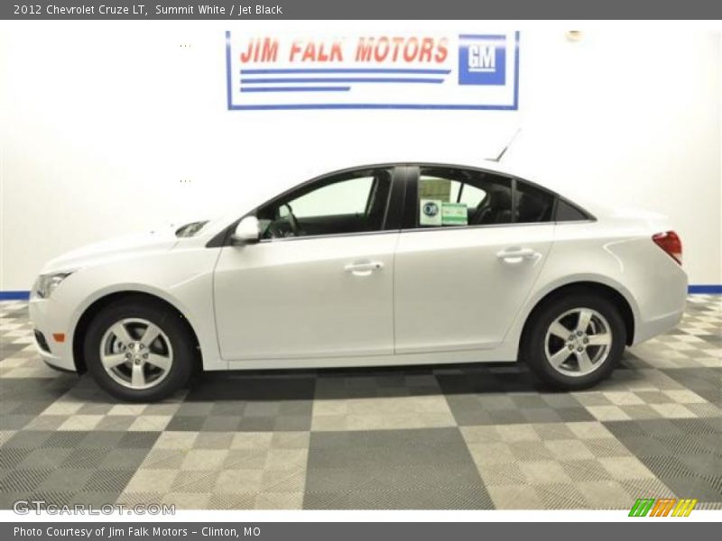 Summit White / Jet Black 2012 Chevrolet Cruze LT