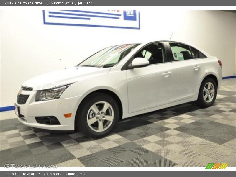 Summit White / Jet Black 2012 Chevrolet Cruze LT