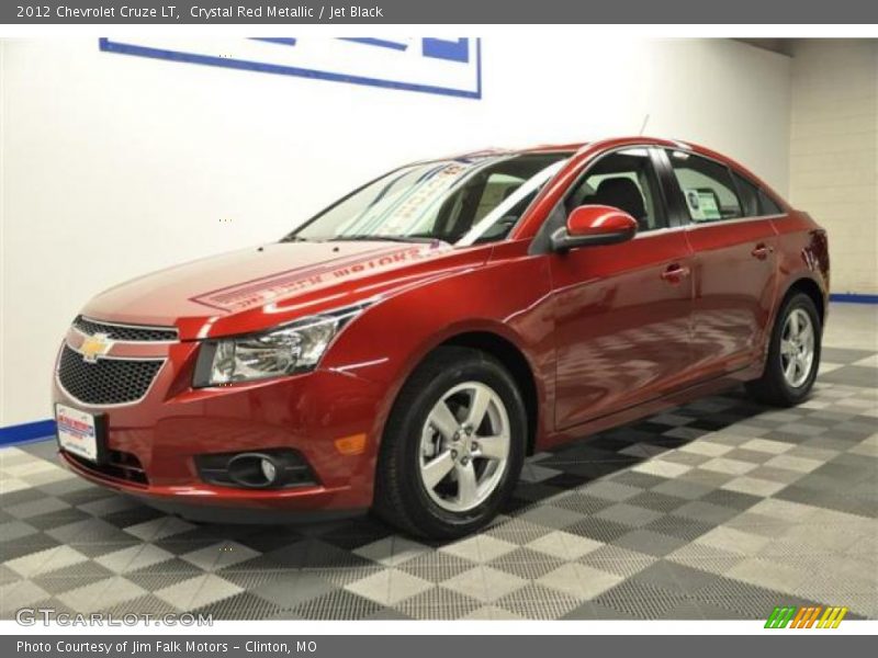 Crystal Red Metallic / Jet Black 2012 Chevrolet Cruze LT