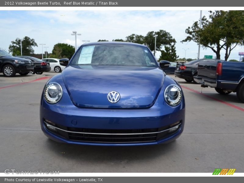 Reef Blue Metallic / Titan Black 2012 Volkswagen Beetle Turbo