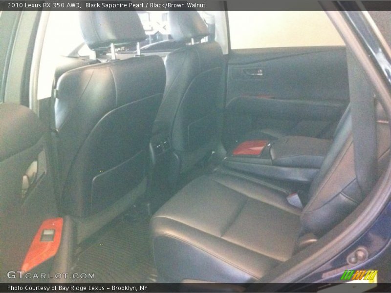 Black Sapphire Pearl / Black/Brown Walnut 2010 Lexus RX 350 AWD